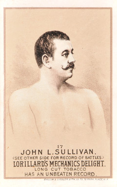 1887 Lorillard's Mechanic's Delight Prizefighters John L. Sullivan #17 Other Sports Card