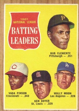 1962 Venezuela Topps N.L. Batting Leaders #52 Baseball Card