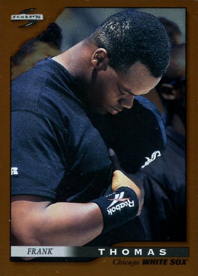 1996 Score Dugout Collection Frank Thomas #20 Baseball Card