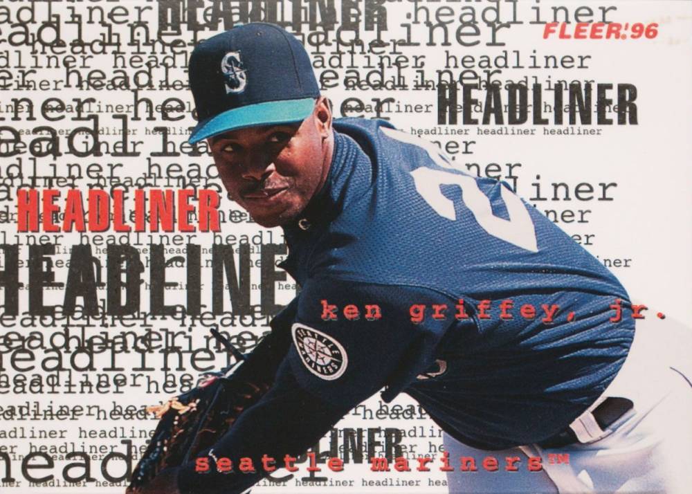 1996 Fleer Update Headliners Ken Griffey Jr. #7 Baseball Card