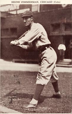 1909 Max Stein Postcards Heinie Zimmerman # Baseball Card