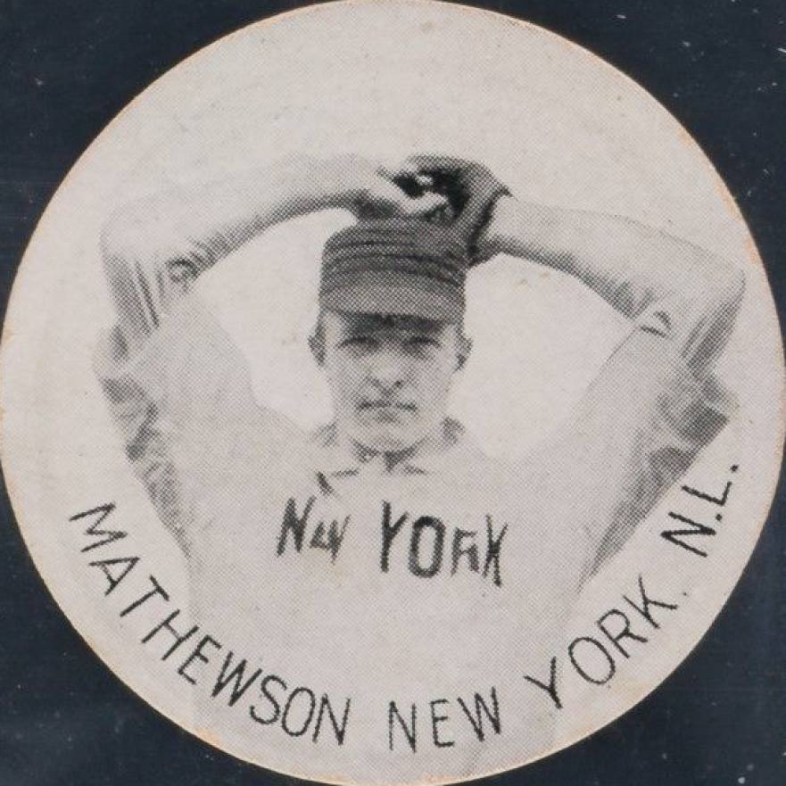 1910 Ju-Ju Drums Christy Mathewson # Baseball Card
