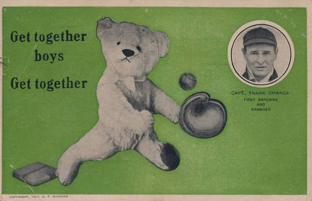 1907 Grignon Chicago Cubs Postcards Frank Chance # Baseball Card