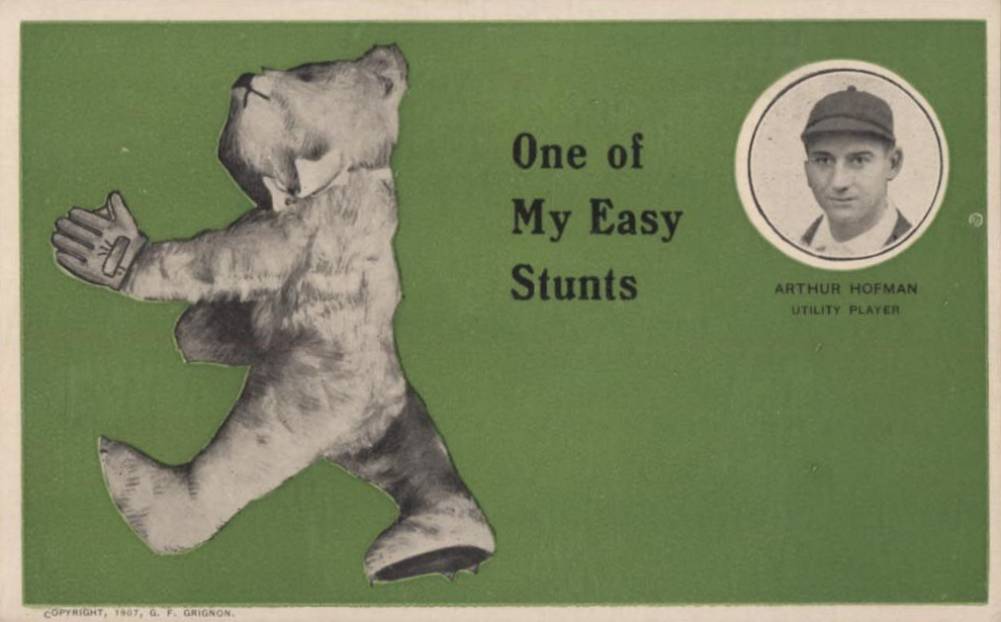 1907 Grignon Chicago Cubs Postcards Arthur Hofman # Baseball Card