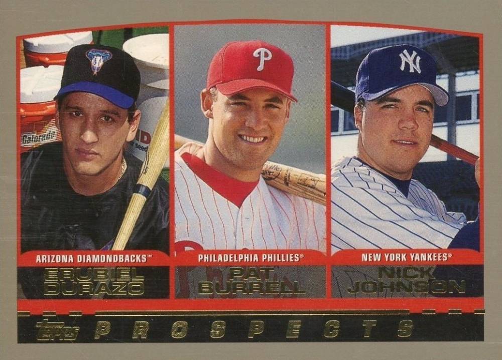 2000 Topps Erubiel Durazo/Nick Johnson/Pat Burrell #204 Baseball Card