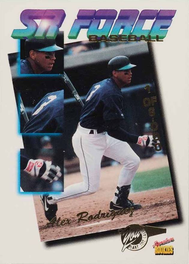 1995 Signature Rookies Tetrad SR Force Alex Rodriguez #F19 Baseball Card