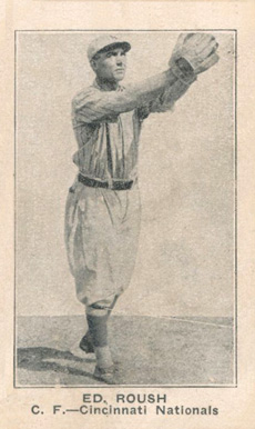 1922 Haffner's Big-Tayto-Loaf Bread Ed Roush # Baseball Card