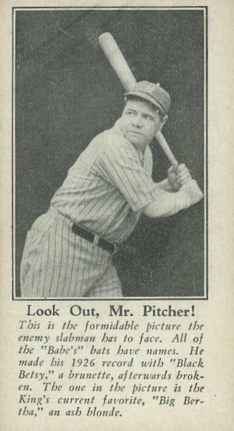 1928 Fro-Joy Ice Cream Look Out. Mr. Pitcher! #2 Baseball Card