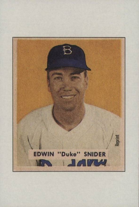 1989 Bowman Inserts Duke Snider # Baseball Card