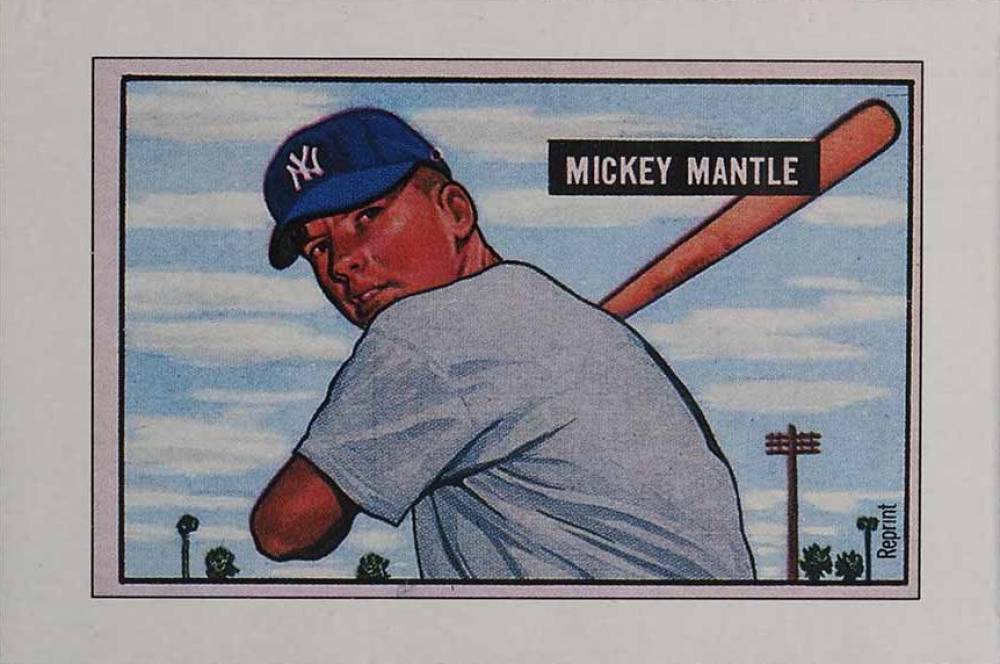 1989 Bowman Inserts Mickey Mantle # Baseball Card