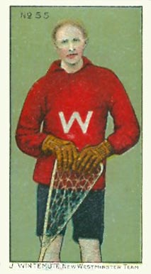 1910 Imperial Tobacco Co. J. Wintemute, New Westminster Team #55 Hockey Card