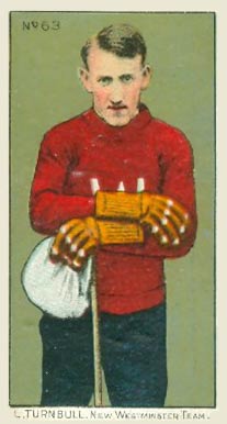 1910 Imperial Tobacco Co. L. Turnbull, New Westminster Team #63 Hockey Card