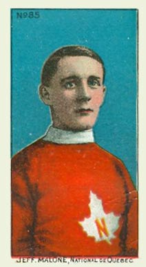 1910 Imperial Tobacco Co. Jeff Malone, National de Quebec #85 Hockey Card