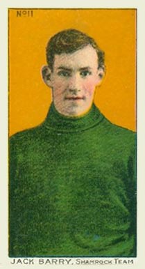 1910 Imperial Tobacco Co. Jack Barry, Shamrock Team #11 Hockey Card