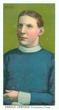 1910 Imperial Tobacco Co. Donald Cameron, Cornwell Team #29 Hockey Card