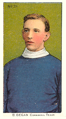 1910 Imperial Tobacco Co. B. Degan #31 Hockey Card