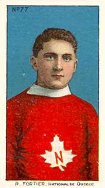 1910 Imperial Tobacco Co. R. Fortier #77 Hockey Card