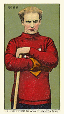 1910 Imperial Tobacco Co. J. Gifford #66 Hockey Card