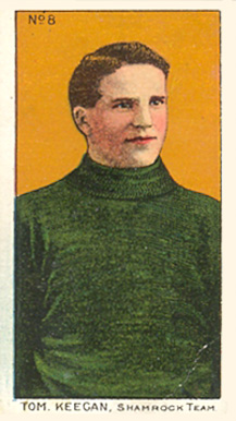 1910 Imperial Tobacco Co. Tom Keegan #8 Hockey Card