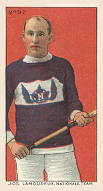 1910 Imperial Tobacco Co. Joseph Lamoureux #92 Hockey Card