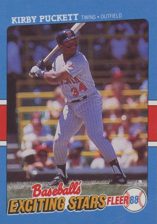 1988 Fleer Exciting Stars Kirby Puckett #30 Baseball Card