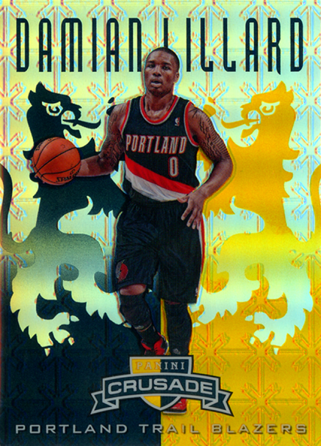 2012 Panini Crusade Prizm Damian Lillard #69 Basketball Card