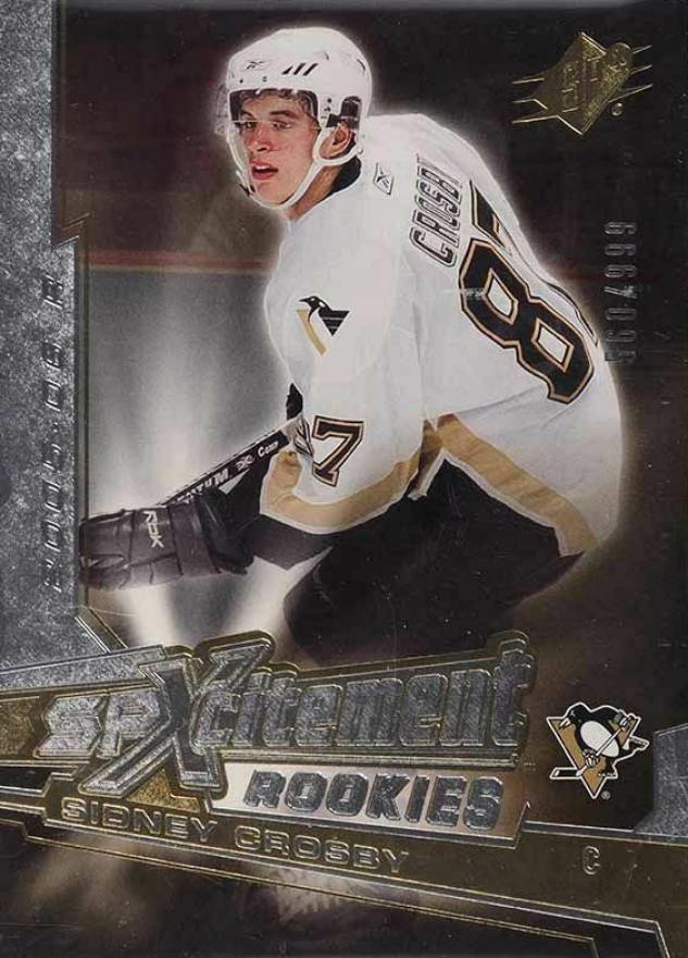2005 SPx SPXcitement Rookies Sidney Crosby #XR-SC Hockey Card