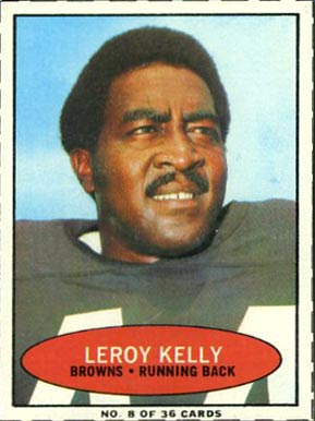 1971 Bazooka Leroy Kelly #8 Football Card