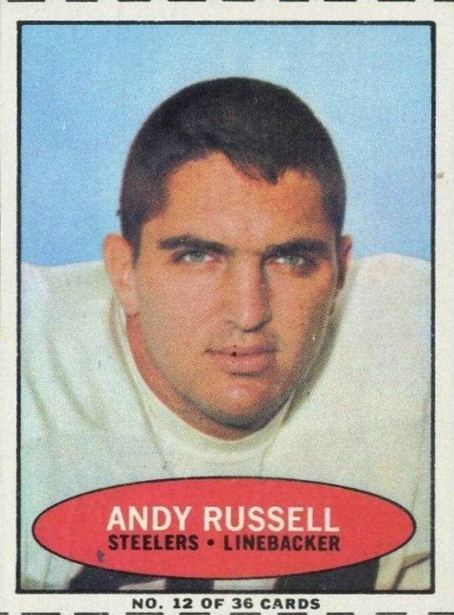 1971 Bazooka Andy Russell #12 Football Card