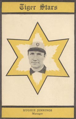 1909 Topping & Co. Detroit Tigers Postcards Hughie Jennings #7 Baseball Card