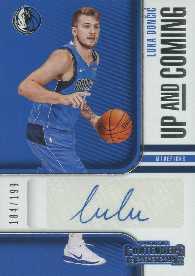 2018 Panini Contenders Up & Coming Autographs Luka Doncic #UCLDC Basketball Card
