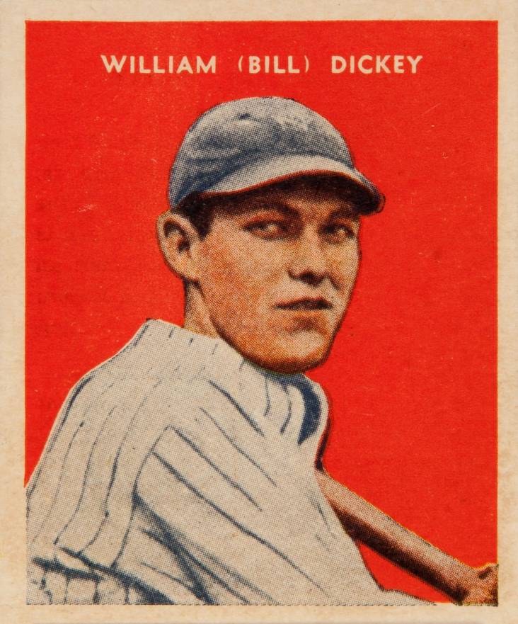 1932 U.S. Caramel William (Bill) Dickey #6 Baseball Card