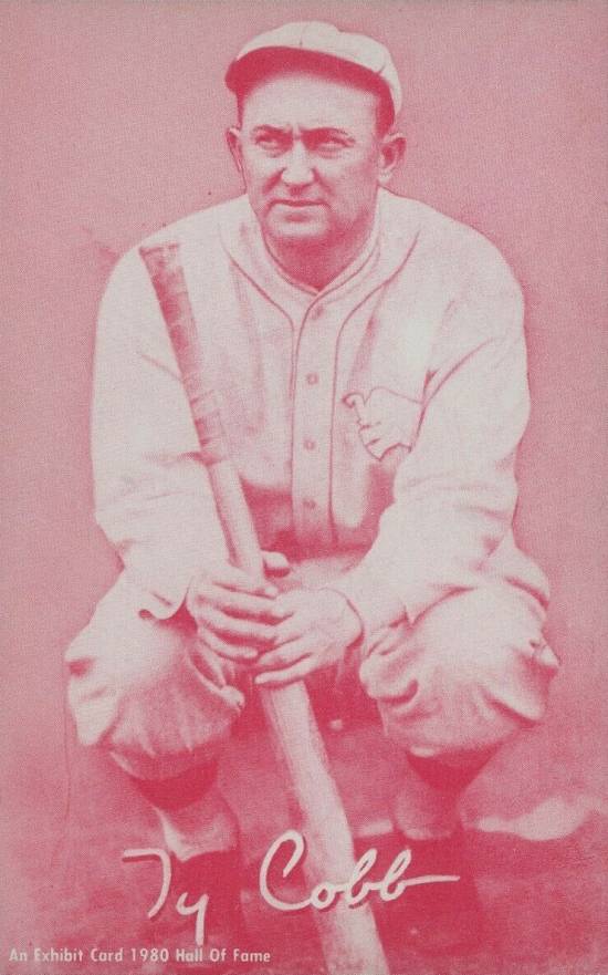 1980 Hall of Fame Exhibits Ty Cobb # Baseball Card