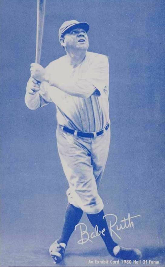 1980 Hall of Fame Exhibits Babe Ruth # Baseball Card