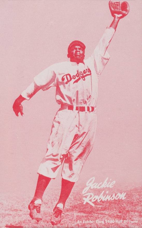 1980 Hall of Fame Exhibits Jackie Robinson # Baseball Card