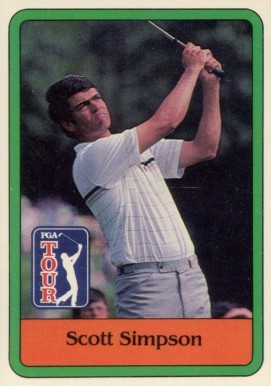 1981 Donruss Golf Scott Simpson #24 Golf Card