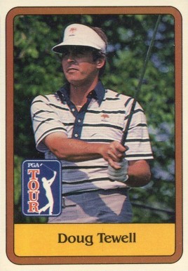 1981 Donruss Golf Doug Tewell #17 Golf Card