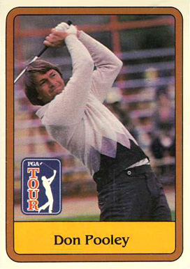 1981 Donruss Golf Don Pooley #18 Golf Card