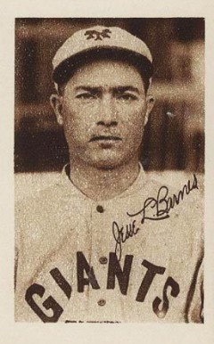 1923 Willard Chocolate Jesse L. Barnes # Baseball Card
