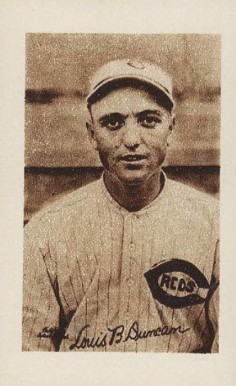 1923 Willard Chocolate Louis B. Duncan # Baseball Card