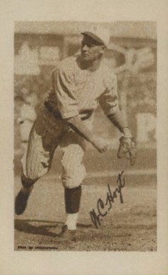 1923 Willard Chocolate W.C. Hoyt # Baseball Card