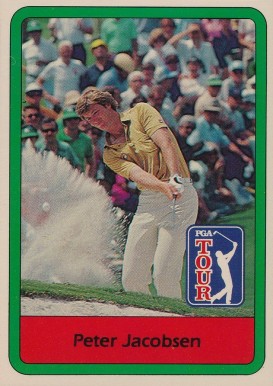 1982 Donruss Golf Peter Jacobsen #50 Golf Card