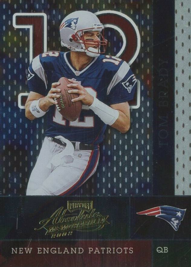 2002 Playoff Absolute Memorabilia Tom Brady #134 Football Card