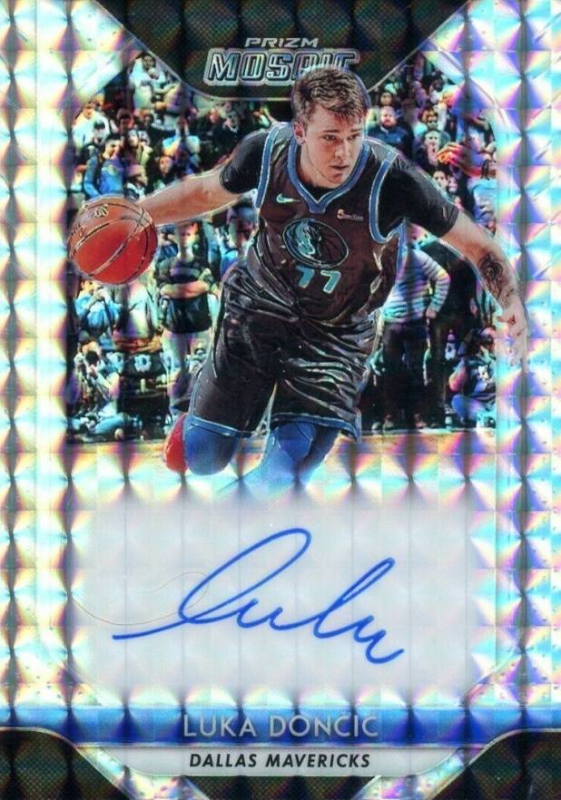 2018 Panini Prizm Mosaic Autographs Luka Doncic #MOLD Basketball Card