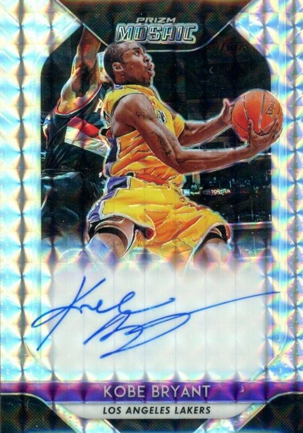 2018 Panini Prizm Mosaic Autographs Kobe Bryant #MOKB Basketball Card