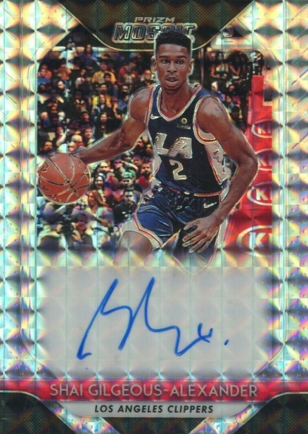2018 Panini Prizm Mosaic Autographs Shai Gilgeous-Alexander #MOSA Basketball Card