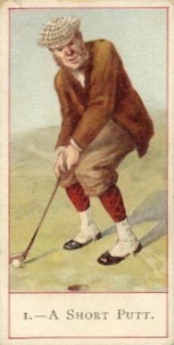 1900 Cope Bros & Co. Cope's Golfers A short Putt #1 Golf Card