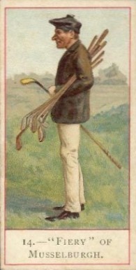 1900 Cope Bros & Co. Cope's Golfers Fiery of Musselburgh #14 Golf Card