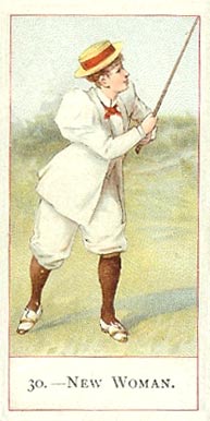 1900 Cope Bros & Co. Cope's Golfers New Woman #30 Golf Card