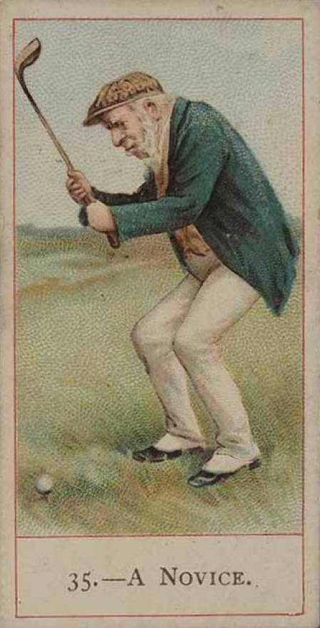 1900 Cope Bros & Co. Cope's Golfers A Novice #35 Golf Card